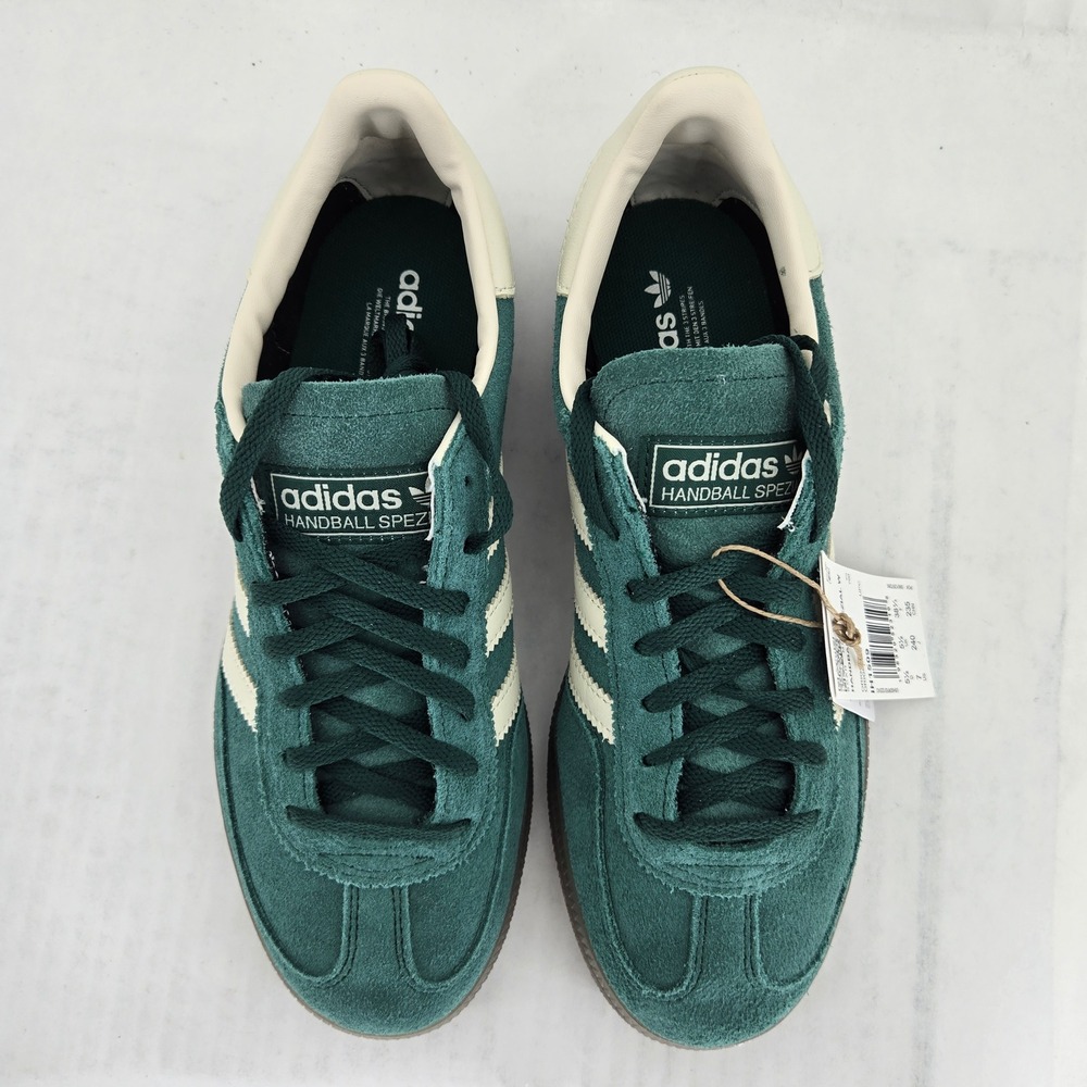 Adidas Handball Spezial W Collegiate Green Cream White Suede IH1509 Womens 7 - Picture 9 of 14